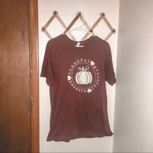 Maroon fall tee